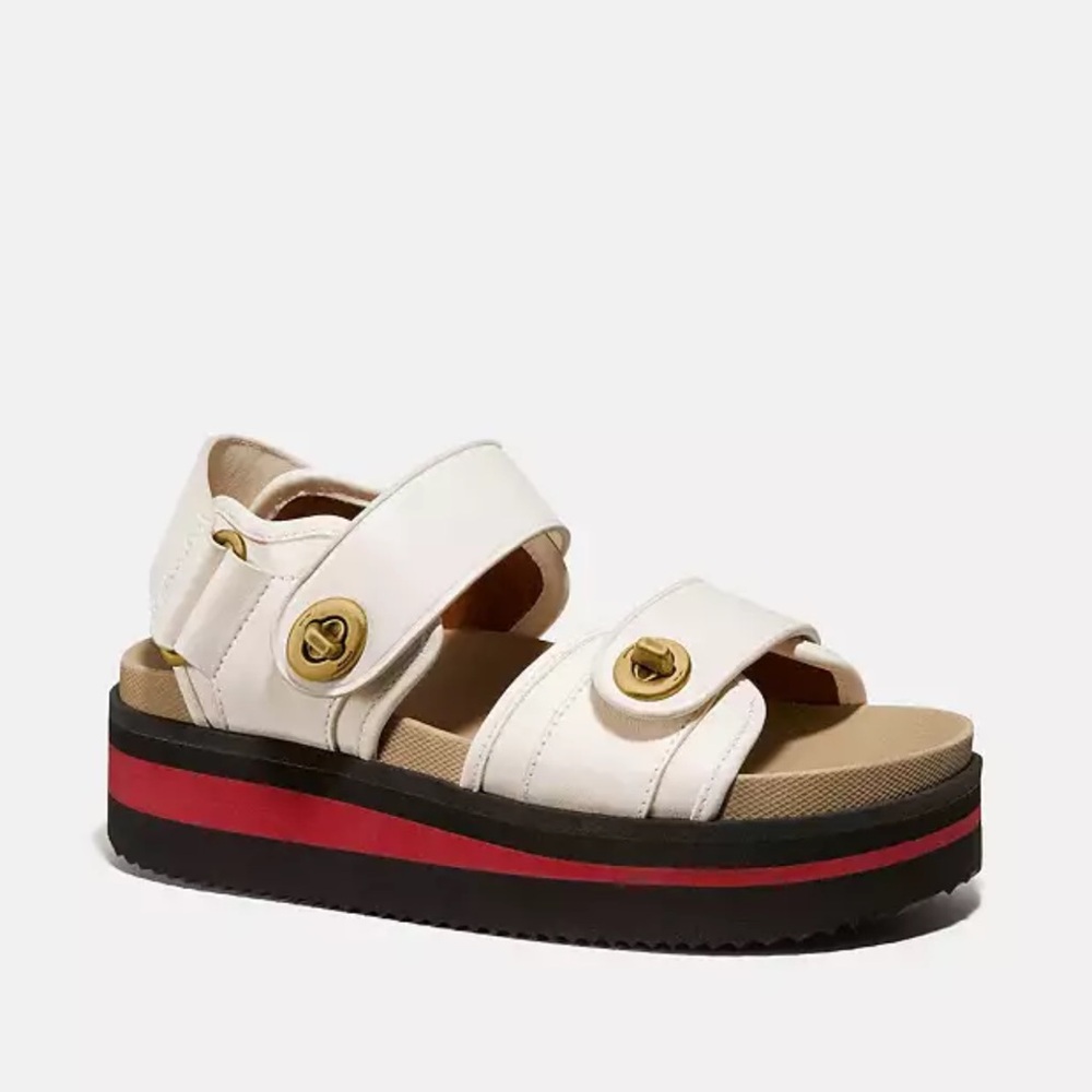Coach Leather Trail Sandal